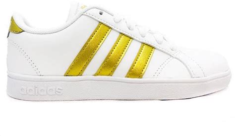 witte adidas sneakers gouden strepen